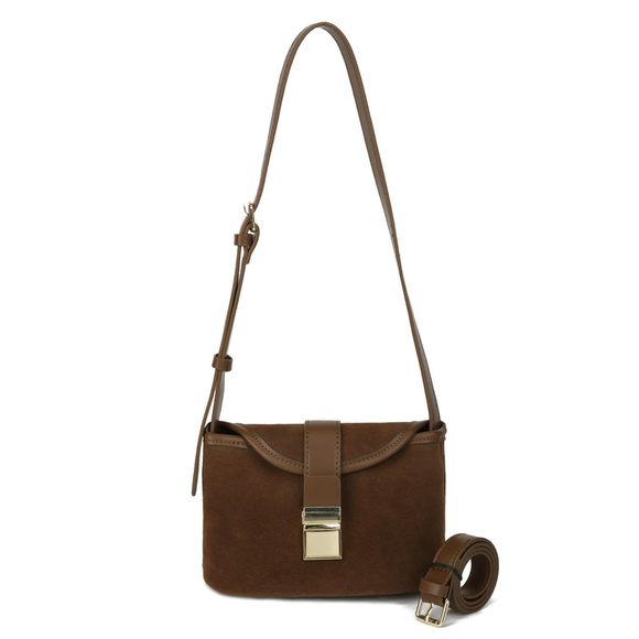 Crossbody Bags Small Suede Purse Retro Bucket Bags Trendy Saddle c: - Picture 1 of 6